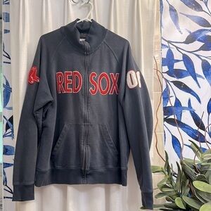 Men’s Banner Supply Co. Boston Red Sox Full Zip 100% Cotton Long Sleeve Jacket